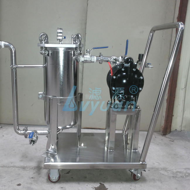porous stainless water filter housing with core for industry