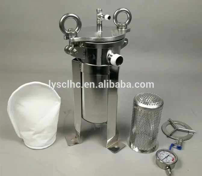 Lvyuan ss bag filter housing with fin end cap for industry