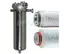 titanium stainless filter housing with fin end cap for oil fuel