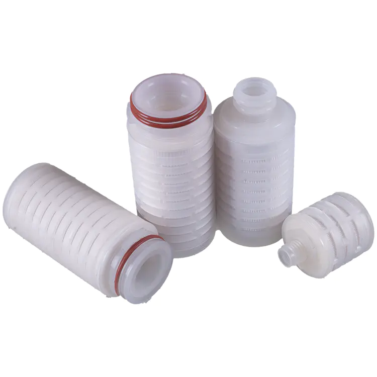 pvdf pleated water filter cartridge replacement for liquids sterile filtration