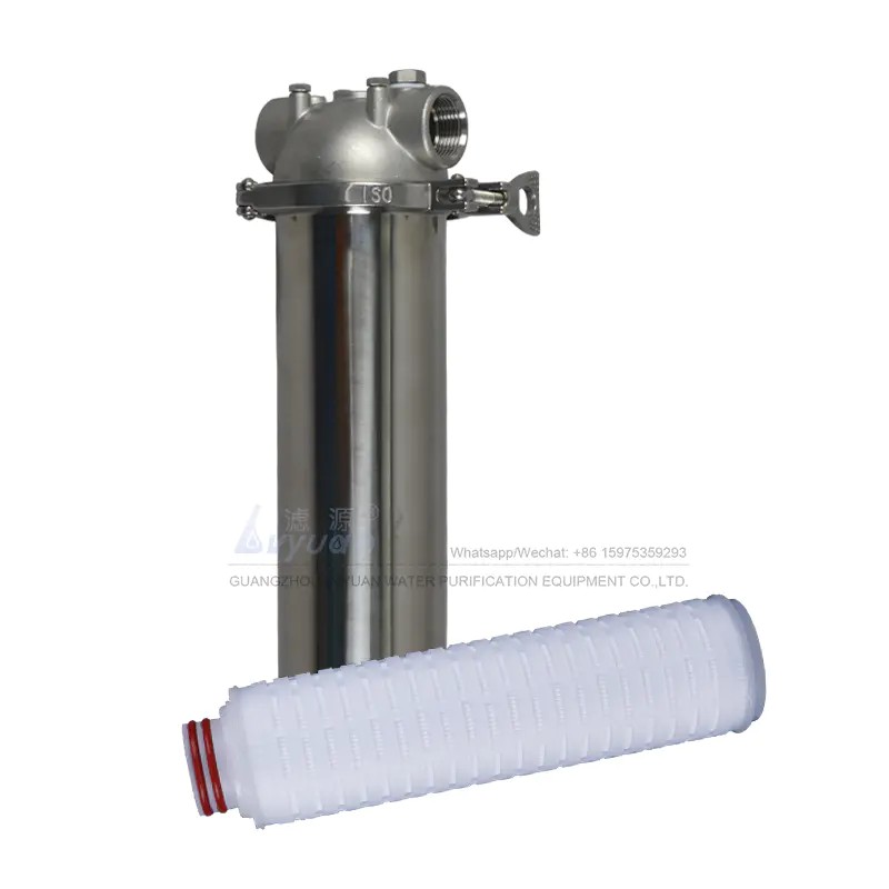 Lvyuan high end stainless water filter housing with core for oil fuel
