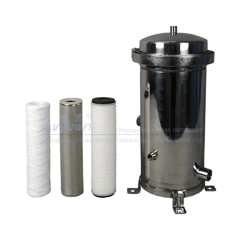 Lvyuan stainless water filter housing with core for industry