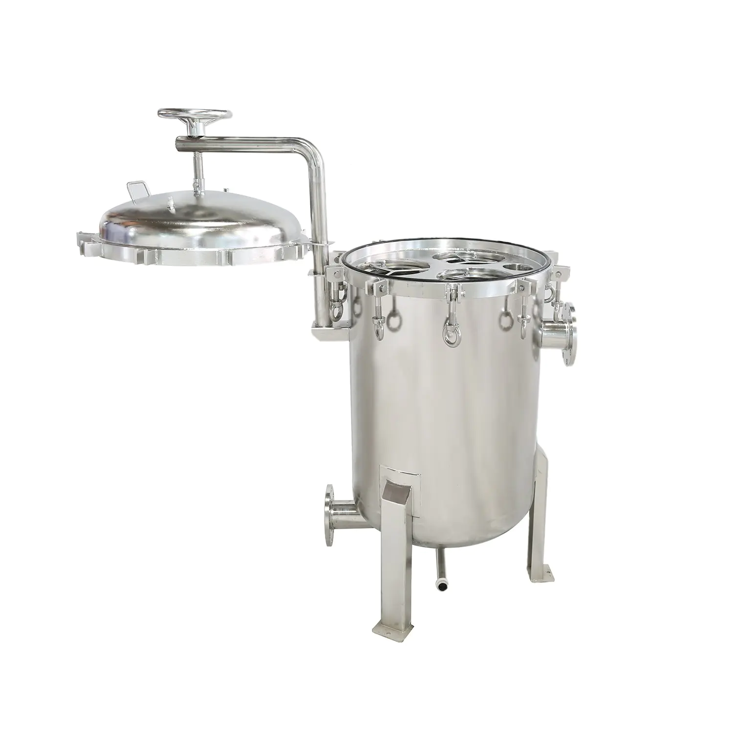Lvyuan porous ss filter housing with fin end cap for food and beverage