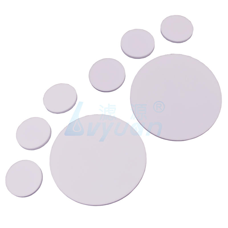 Filtración líquida 30MPA Mini sinterizado UHMWPE PVDF Disco de filtro poroso