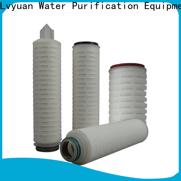Lvyuan water pleated filter cartridge supplier for organic solvents