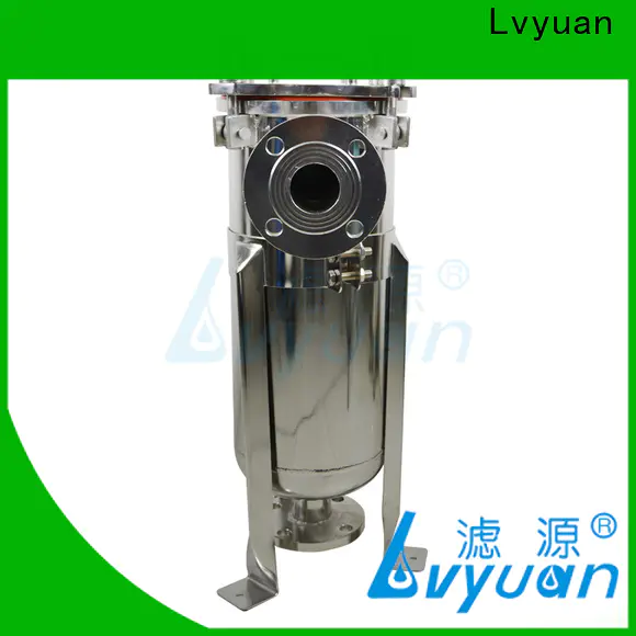 Lvyuan professional stainless steel bag filter housing with fin end cap for industry