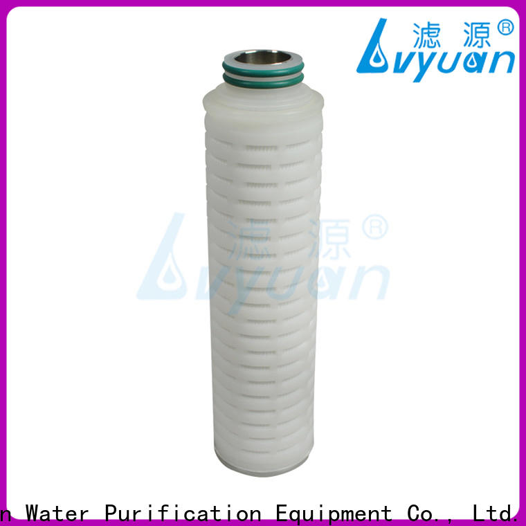 Lvyuan membrane pleated filter manufacturers with stainless steel for liquids sterile filtration