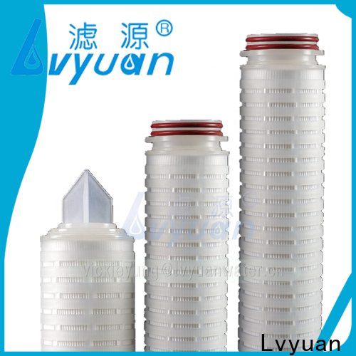 Lvyuan New pleated water filter cartridge factory for industry