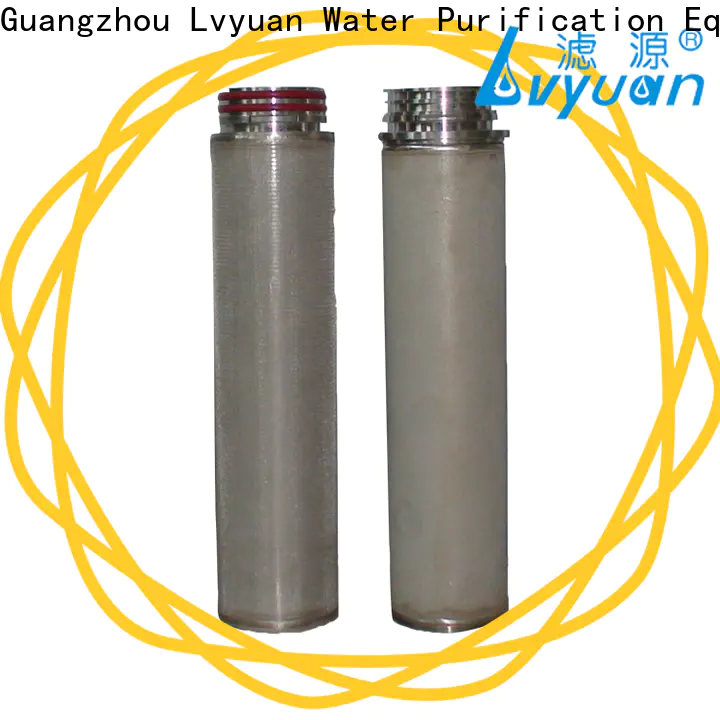 Lvyuan stainless steel sintered filter cartridge exporter for water purification