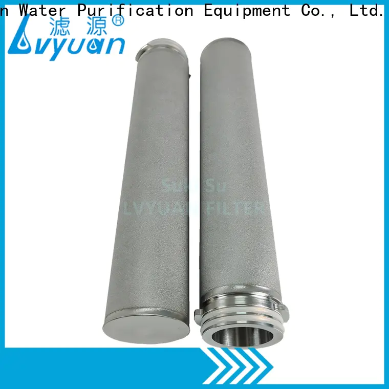 Lvyuan stainless steel sintered filter cartridge suppliers for water Purifier