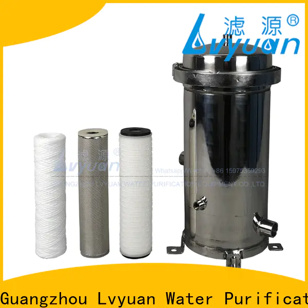Lvyuan stainless steel cartridge filter housing suppliers for water