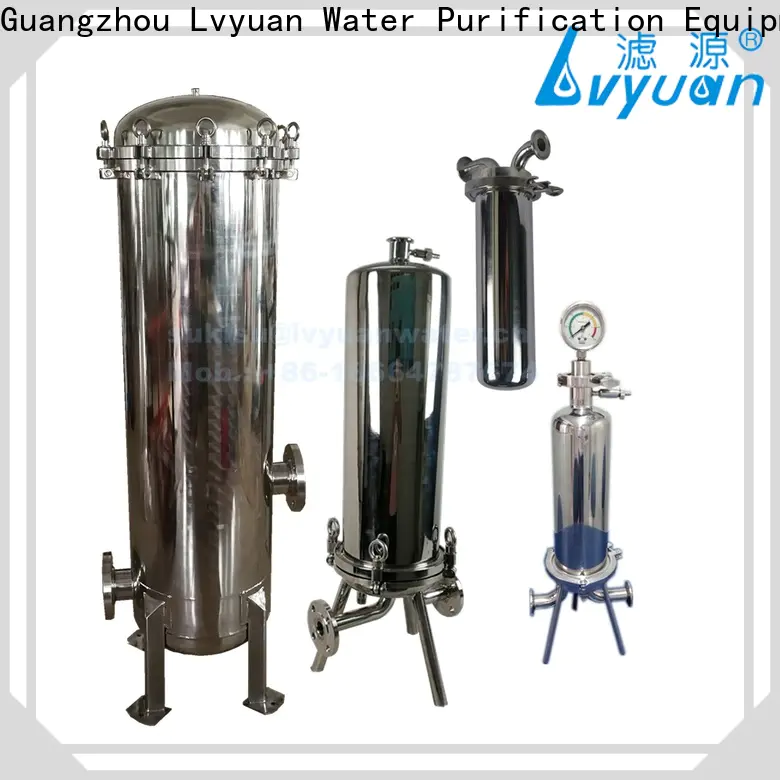 Lvyuan stainless steel cartridge filter housing factory for sea water