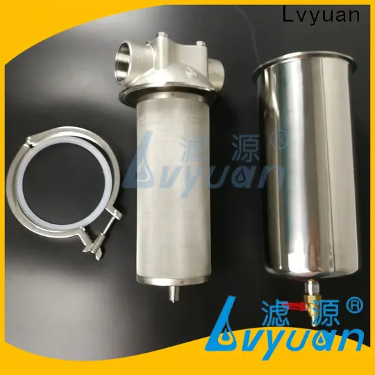 Lvyuan stainless steel cartridge filter housing wholesaler for water Purifier
