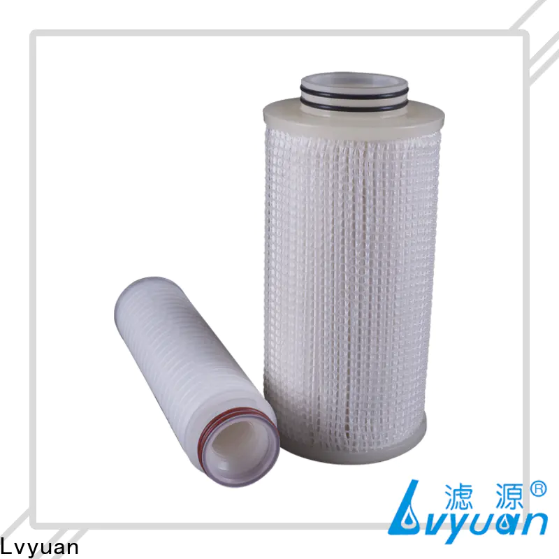 Lvyuan pleated water filter cartridge exporter for water purification