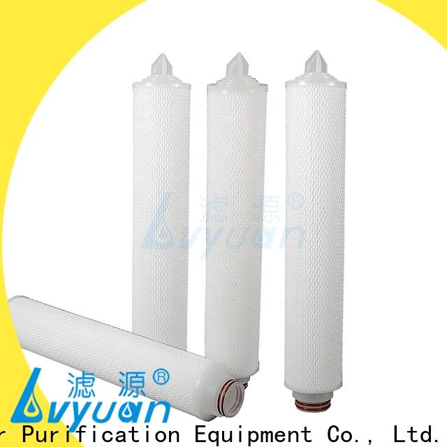 Lvyuan pleated water filter cartridge manufacturers for factory