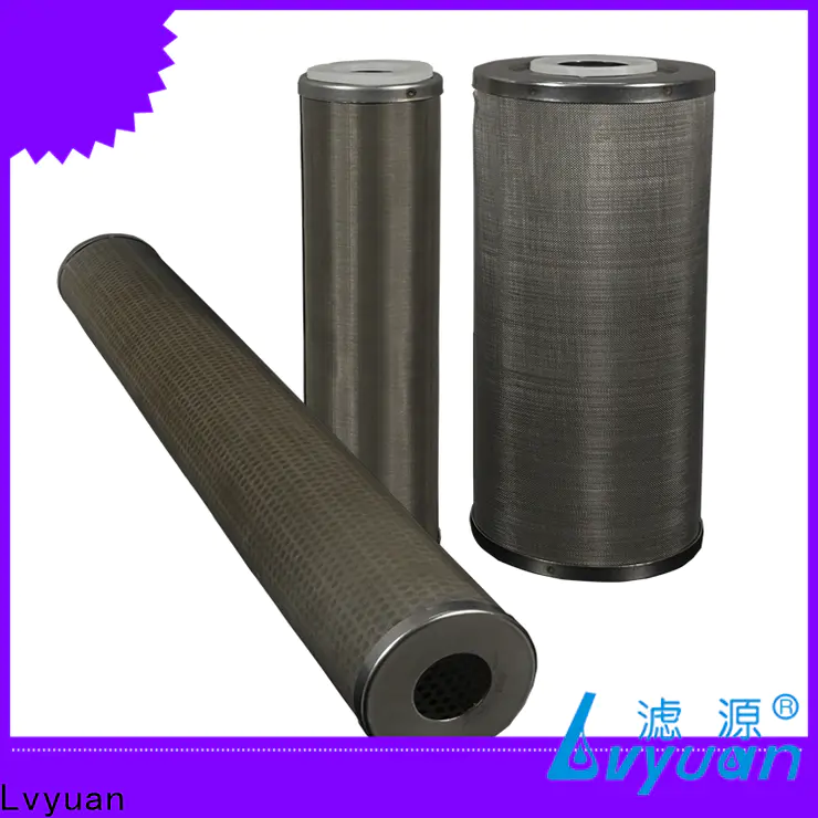 Lvyuan stainless steel sintered filter cartridge exporter for water Purifier