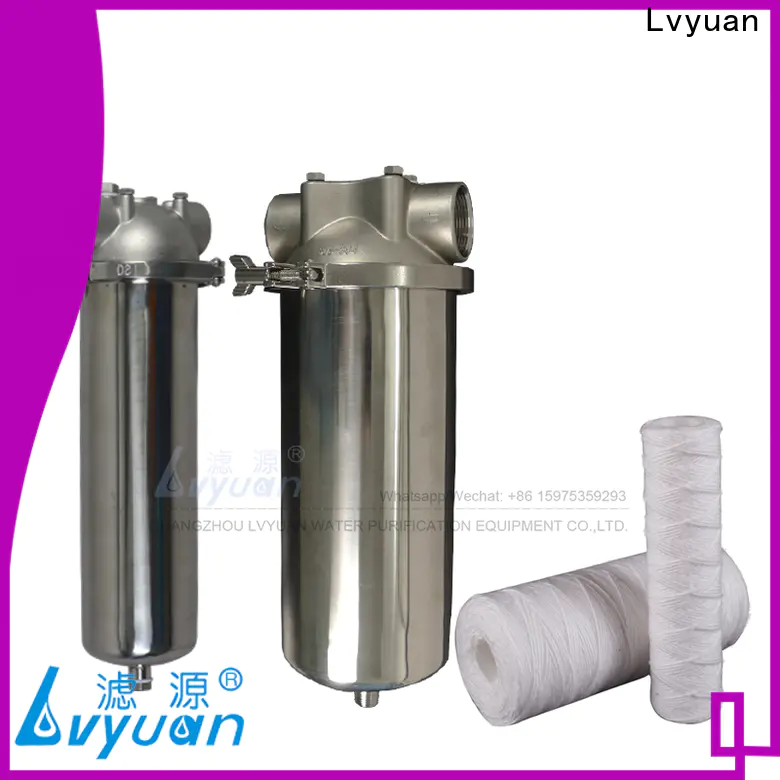 Lvyuan Newest stainless steel cartridge filter housing factory for purify