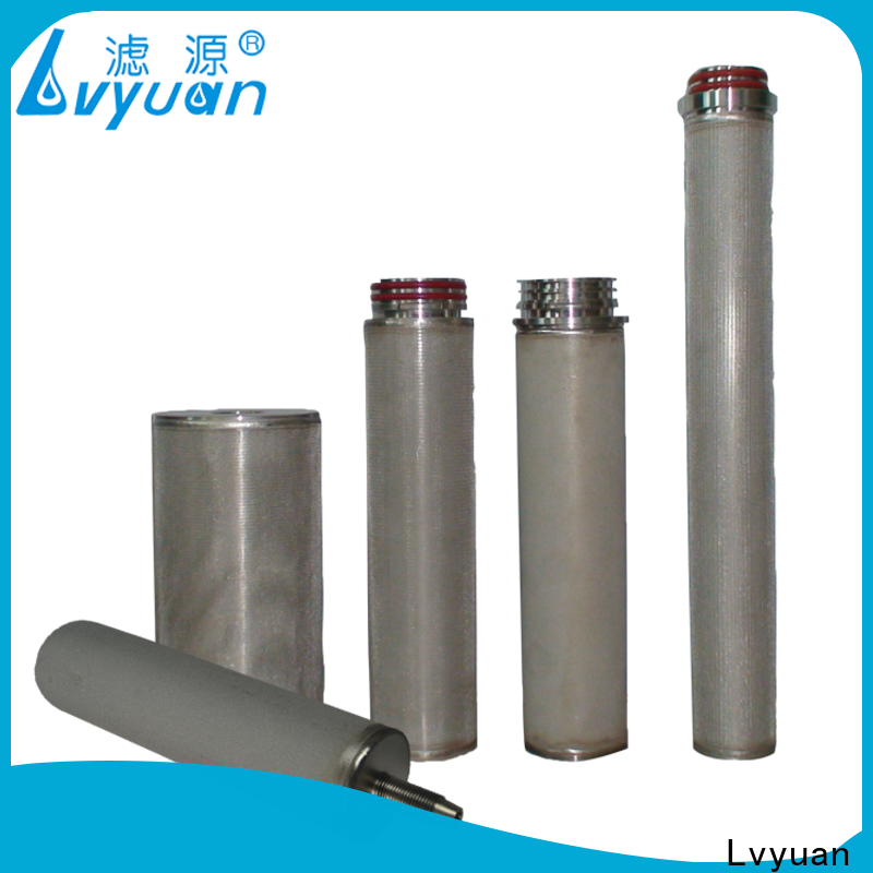Lvyuan sintered ss filter cartridges exporter for water purification
