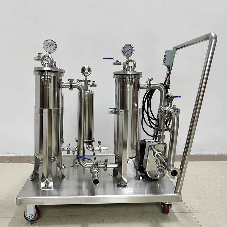 Stainless steel filter sytem with 4 stages
