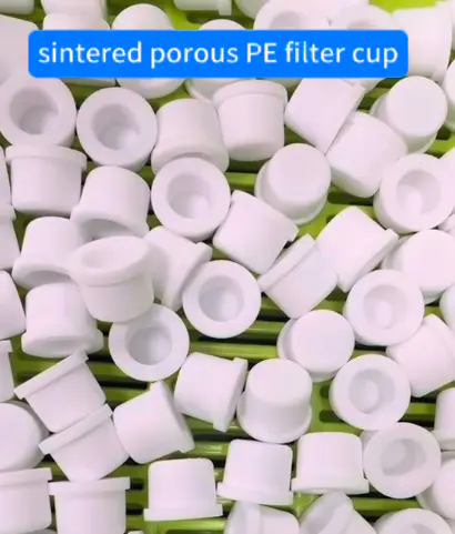 sintered porous PE filter cup
