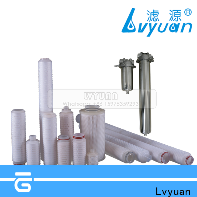 Lvyuan high quality pleated sediment filter high safety for factory