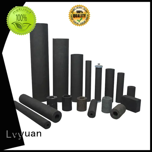 Lvyuan activated carbon sintered filter suppliers rod for sea water desalination