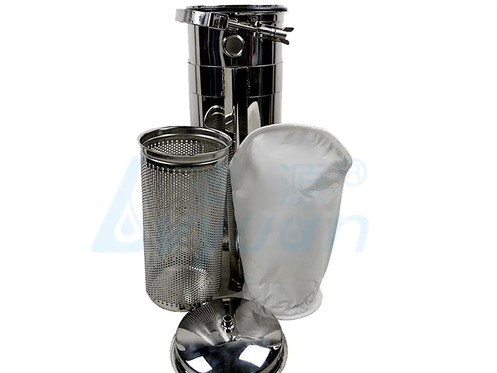 Lvyuan best stainless steel filter housing with fin end cap for sea water treatment