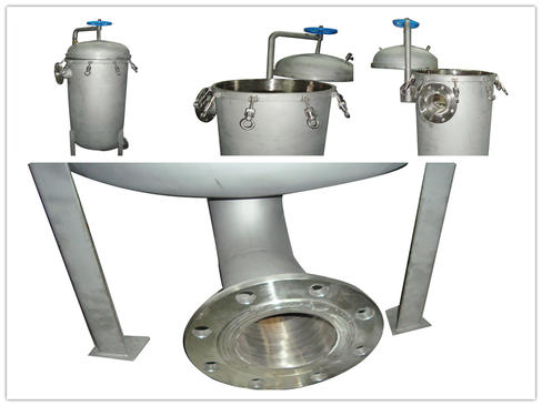Stainless steel bag filter housing structure and working principle