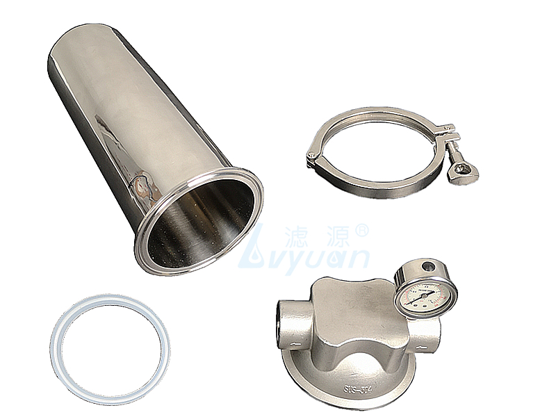 Lvyuan high end ss bag filter housing with fin end cap for oil fuel-1