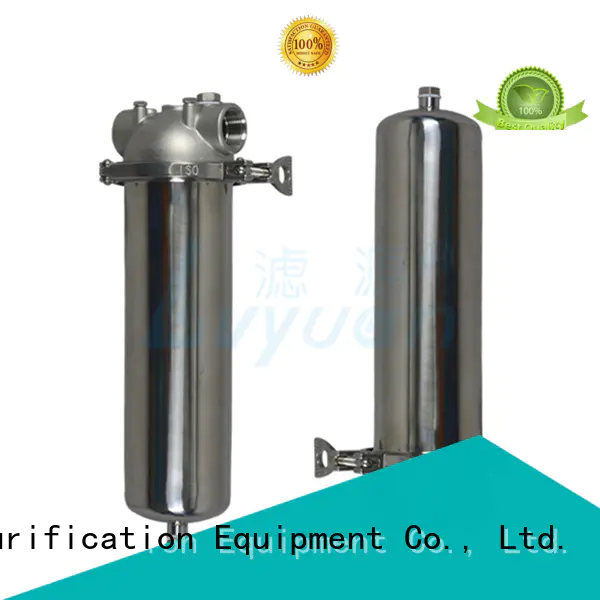 Lvyuan stainless steel filter housing manufacturers with fin end cap for sea water treatment
