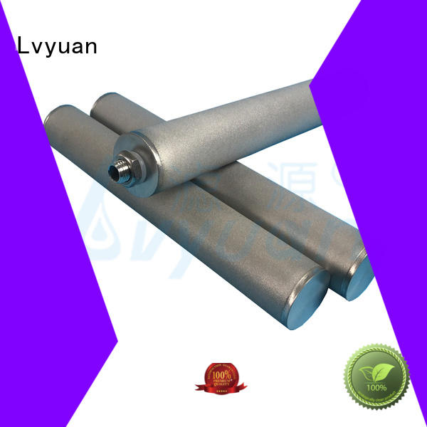 titanium ss sintered filter cartridge supplier for food and beverage Lvyuan