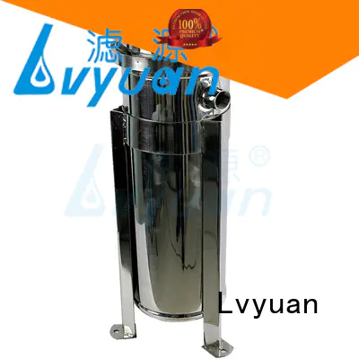 Lvyuan stainless steel filter housing with fin end cap for sea water treatment
