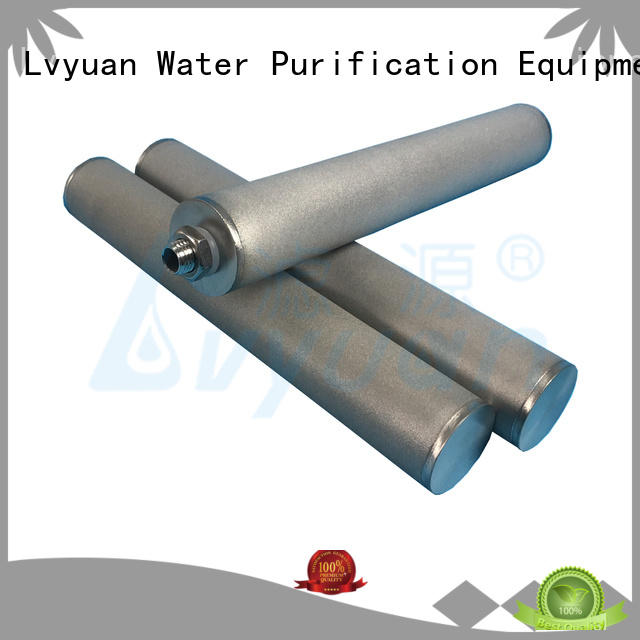 Lvyuan high quality sintered stainless steel filter elements manufacturer for food and beverage