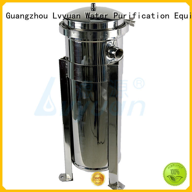 Lvyuan high end stainless steel bag filter housing with core for oil fuel