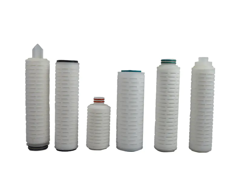 Lvyuan pes pleated filter element with stainless steel for sea water desalination