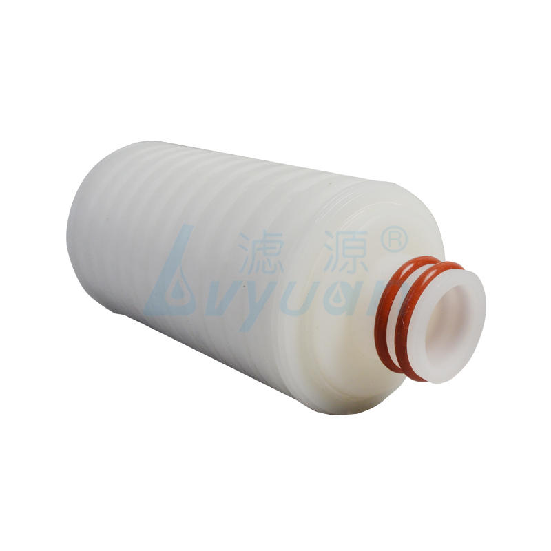 0.2 μm 5 inch PES membrane pleated cartridge filters manufacturer