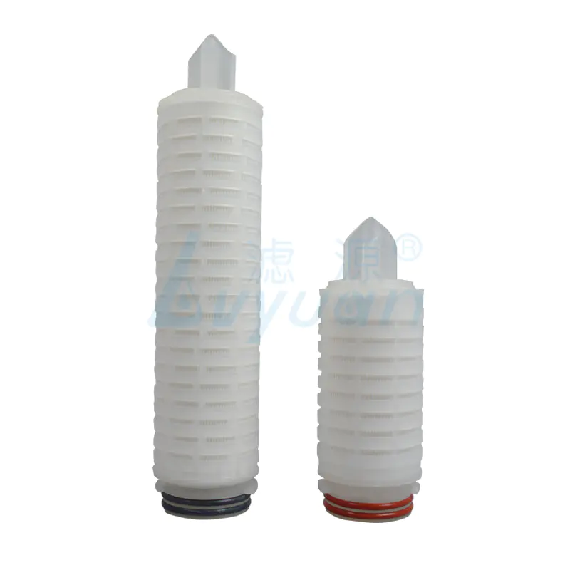 Lvyuan nylon pleated water filter cartridge with stainless steel for organic solvents