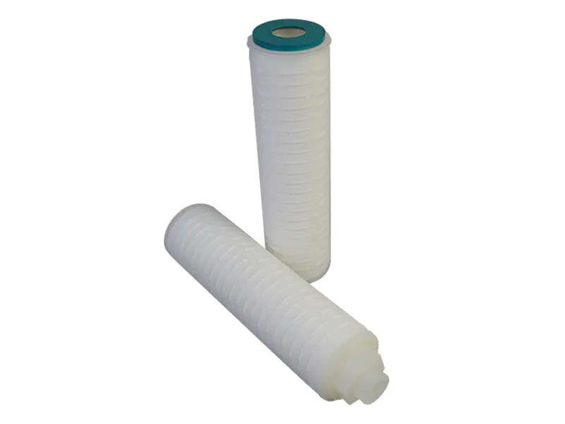 Lvyuan membrane pleated water filter cartridge with stainless steel for food and beverage