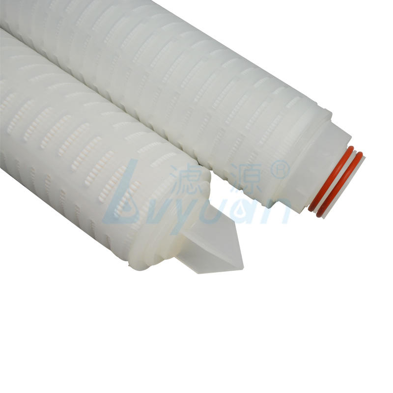 0.45 micron PVDF fliter membrane pleated filter cartridge 10 inch