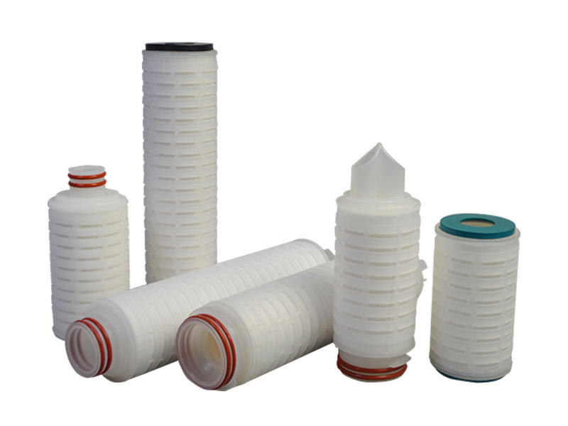ptfe pleated water filters with stainless steel for food and beverage