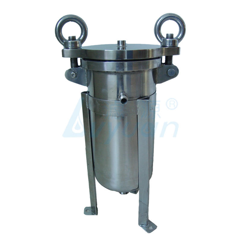 Industrial liquid filtration stainless steel bag filter housing for oil fuel filter