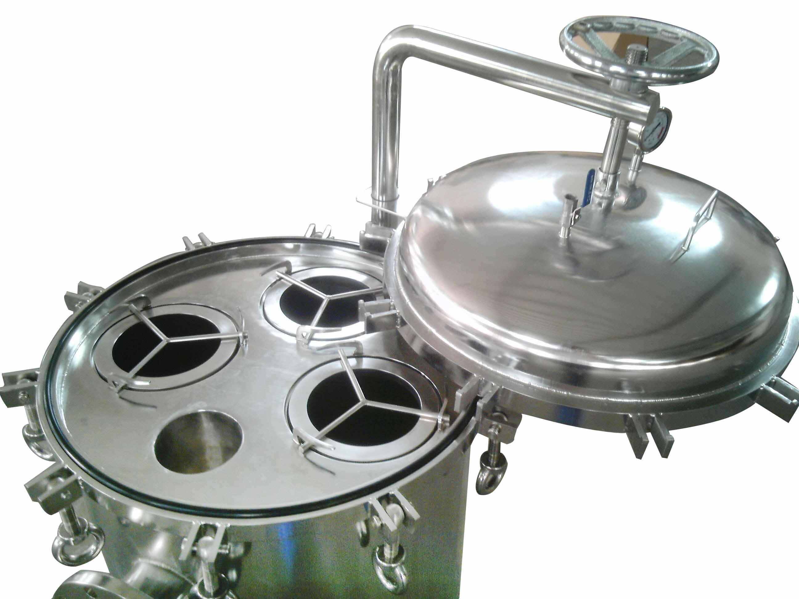 high end stainless filter housing with fin end cap for food and beverage-1