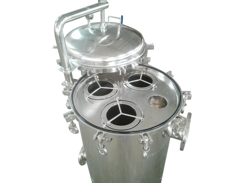 Lvyuan ss bag filter housing with fin end cap for sea water desalination