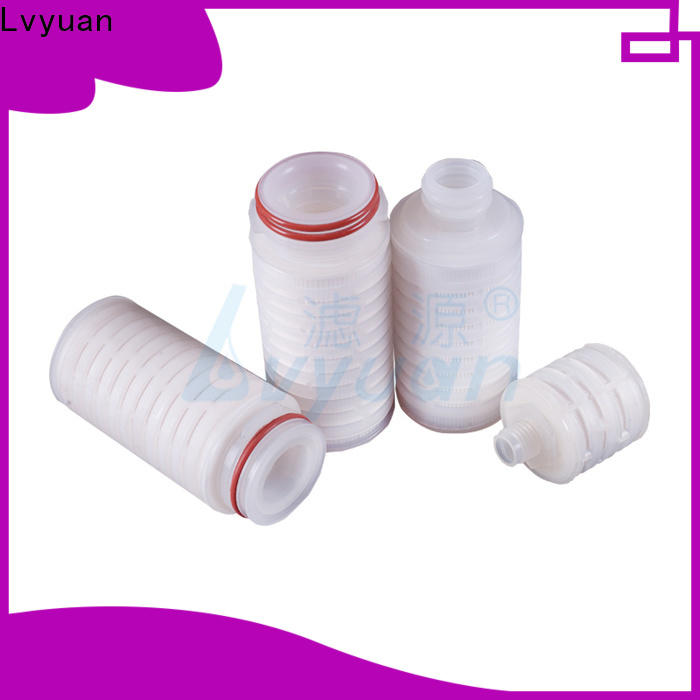 Lvyuan water pleated water filters with stainless steel for industry
