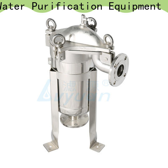 Lvyuan efficient stainless steel bag filter housing with fin end cap for sea water treatment