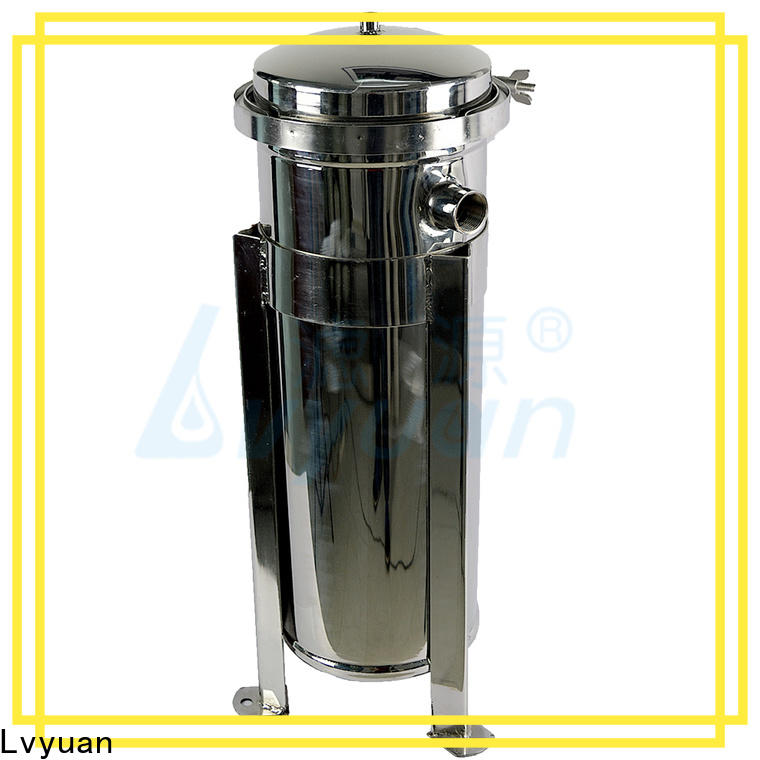 Lvyuan titanium stainless water filter housing with fin end cap for oil fuel