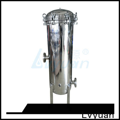 Lvyuan best stainless water filter housing with fin end cap for industry
