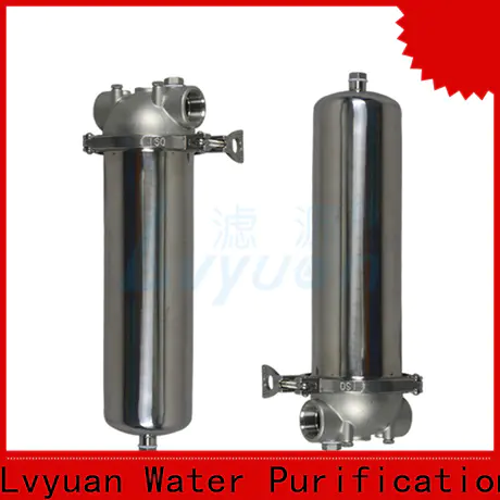 Lvyuan stainless steel filter housing manufacturers with fin end cap for oil fuel