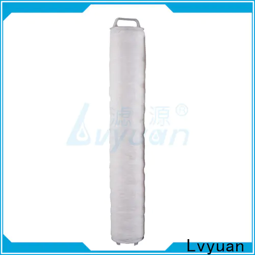 Lvyuan water high flow pleated filter cartridge supplier for sea water desalination