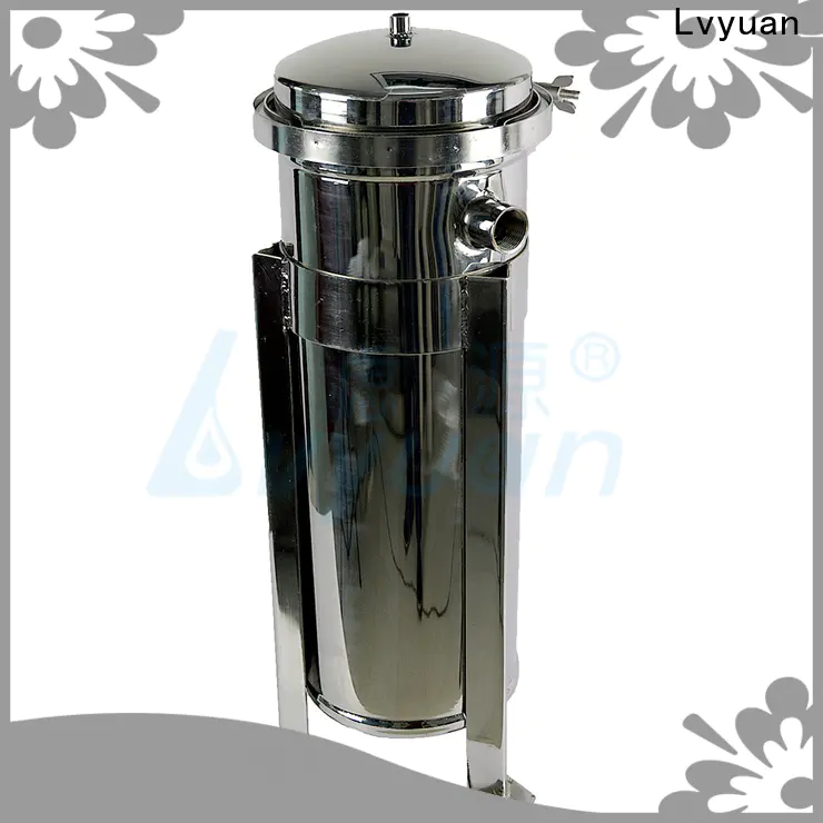Lvyuan high end stainless steel filter housing manufacturers with fin end cap for food and beverage